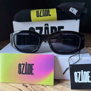 NIB SZADES East Side Black Sunglasses